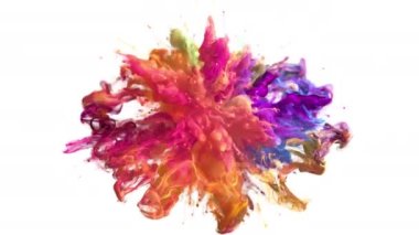 Renk patlaması renkli duman tozu şok dalgası patlama sıvısı parçacıkları alfa