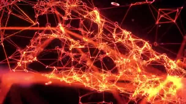 Digital Binary Metaverse Data Network Expansion Explosion Meta-Universum platzt 4k — Stockvideo