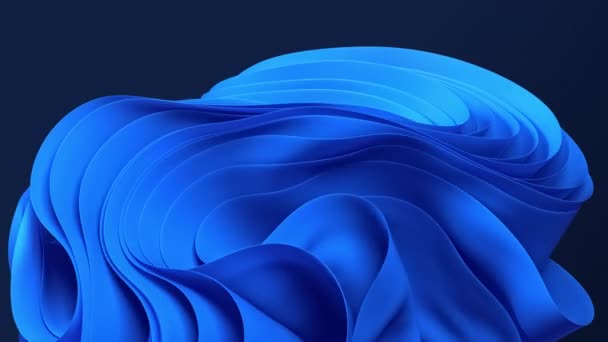 Анімовані абстрактні хвилясті тканини тканини лінії фону хвилі ефект фон — стокове відео