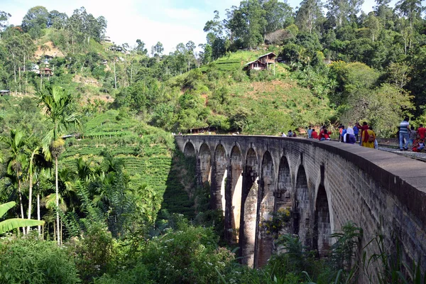 Sri Lanka Most Dziewięciu Łuków Most Demodara — Zdjęcie stockowe