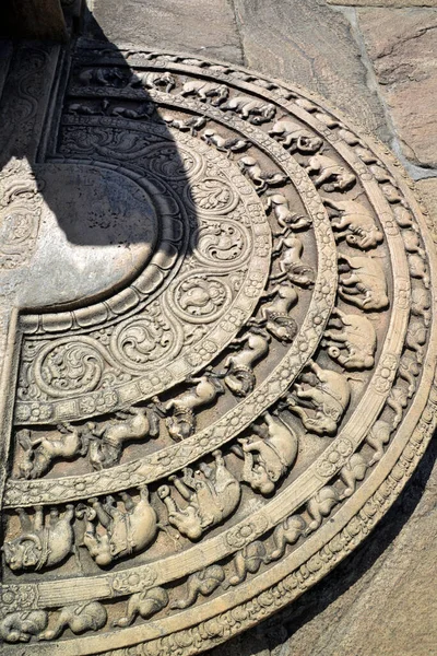 Sri Lanka Polonnaruwa Dalada Maluwa Moonstone — Foto Stock