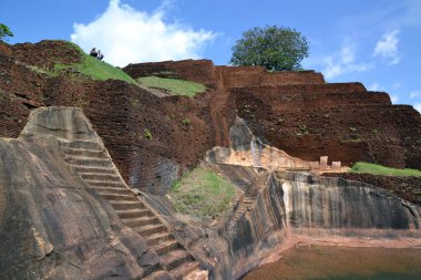 Sri Lanka, Sigirya 'nın tepesinde.