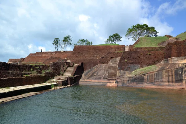 Sri Lanka, Sigirya 'nın tepesinde.