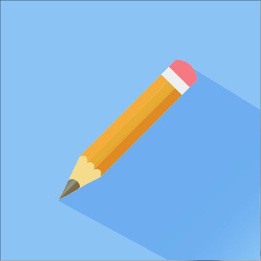 Kalem mavisi arka plan. Eğitim, okul, üniversite ve sanat konsepti.