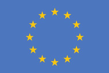 The Flag of Europe or The European Flag. European Union Symbol.