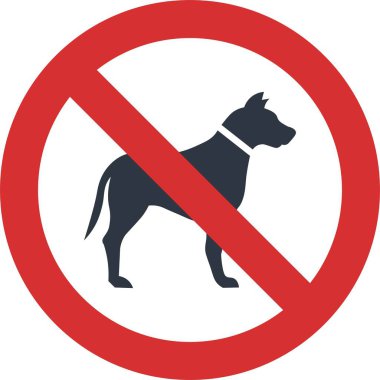 No Pets Allowed Sign symbol. Vector Illustration. Vector illustration