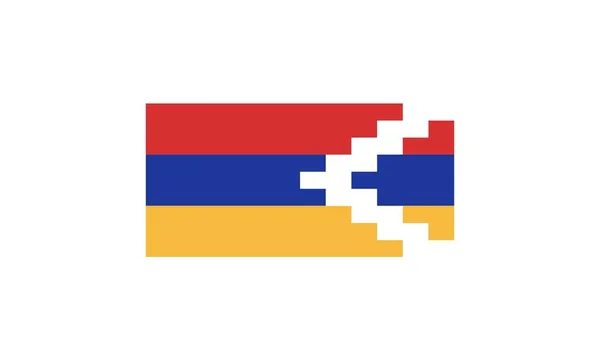 Flag Republic Artsakh Formerly Nagorno Karabakh Republic — Stockvektor