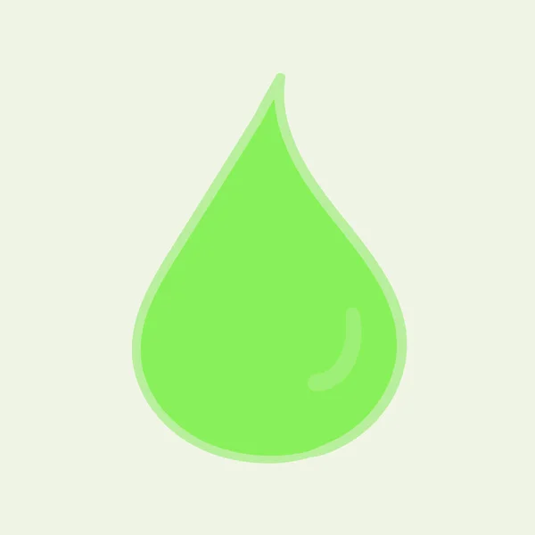 Vector Illustration Eco Water Droplet — Vector de stock