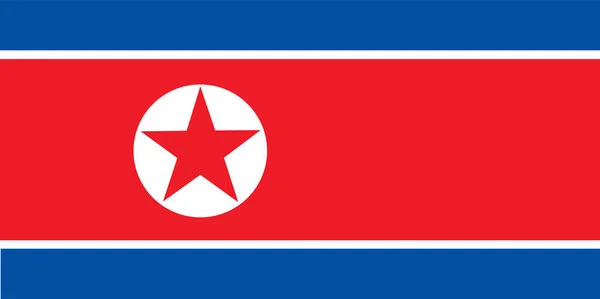 Vektor Abbildung Der Südkoreanischen Flagge — Stockvektor