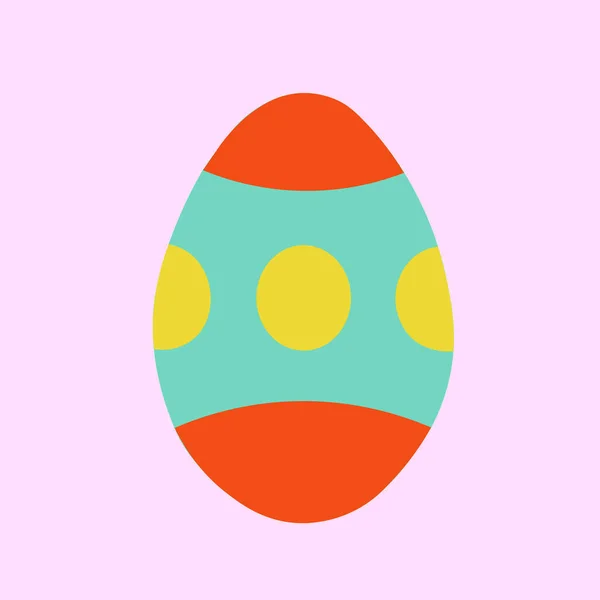 Flat Design Vector Illustration Easter Egg — 스톡 벡터