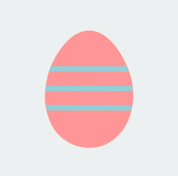 Flat Design Vector Illustration Easter Egg — Archivo Imágenes Vectoriales