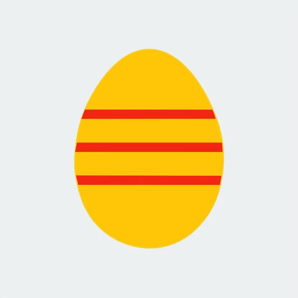 Flat Design Vector Illustration Easter Egg — стоковый вектор