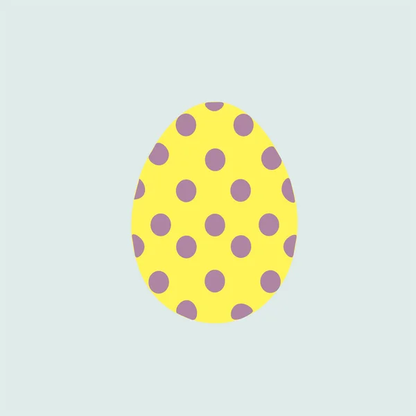 Design Piatto Vettore Illustrazione Uovo Pasqua — Vettoriale Stock