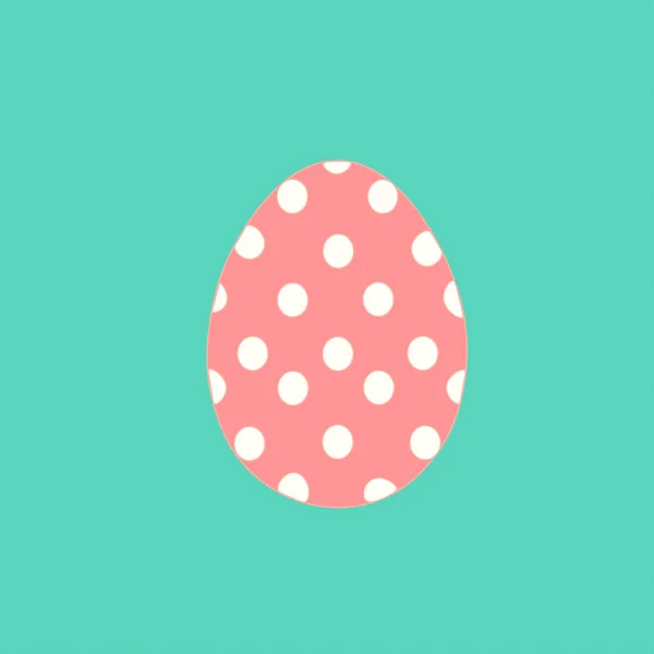 Plochý Design Vektorové Znázornění Velikonočního Vajíčka — Stockový vektor