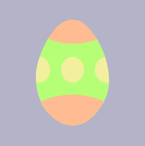 Flat Design Vector Illustration Easter Egg — стоковый вектор