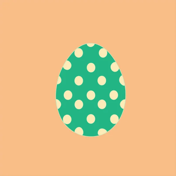 Flat Design Vector Illustration Easter Egg — 스톡 벡터