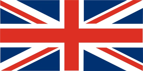 Illustrazione Vettoriale Della Bandiera Del Regno Unito — Vettoriale Stock