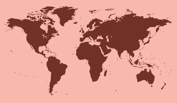 Map World Red Background Vector Illustration Vector Illustration — Archivo Imágenes Vectoriales