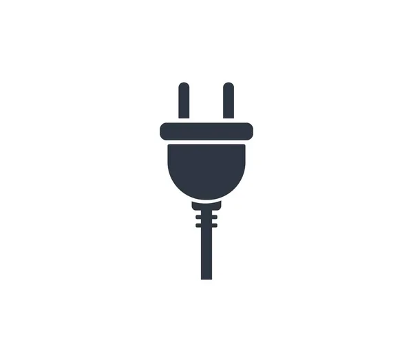 Plug Facing Icon Concept Connection Technology Vector Illustration —  Vetores de Stock