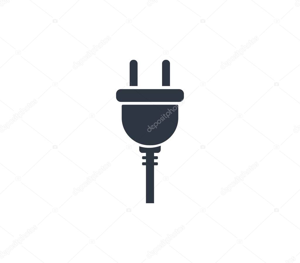 Plug facing up icon. Concept of connection and technology. Vector illustration