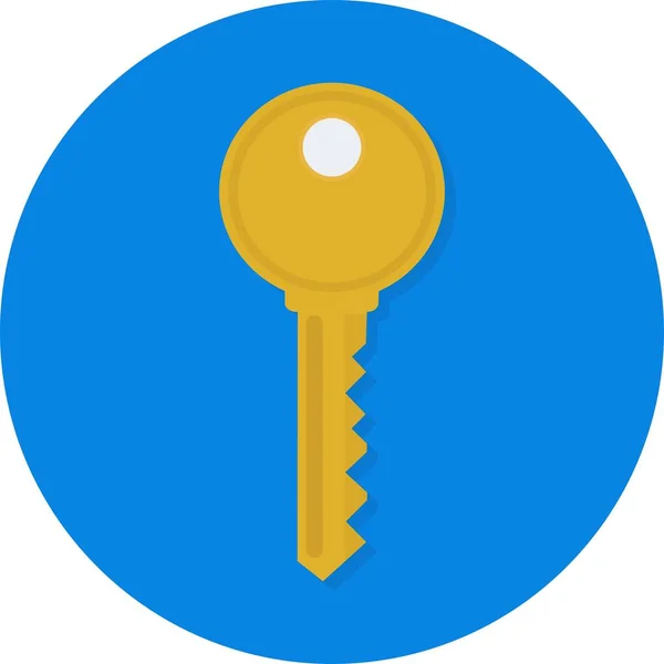 Colorful Key Icon Concept Security Passwords Protection – stockvektor