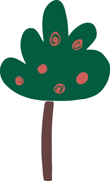  Kırmızı meyveli yeşil ağaç