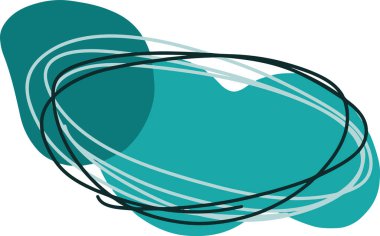 metin çerçeve oval şekli