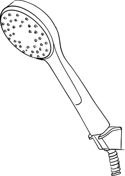 Duş başlığının el çizimi