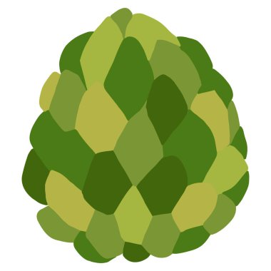 İzole edilmiş yeşil elma şekeri.