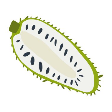 Yeşil kaynak meyvesinin yarısını izole ettim.