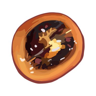 İzole edilmiş tamarillo meyvesi.