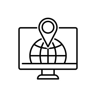 Ev ortamında çevrimiçi eğitim. Ağ için resim eğitimi alıyorum. Çizgi vuruş. Beyaz arka planda izole edilmiş. Ders vektörü ep10 'u öğren