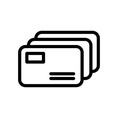 Posta simgesi. Web için resimli mesaj gönder. Çizgi vuruş vektörü ep10. Beyaz arka planda izole edilmiş basit bir logo sembolü. Özet simgesi 