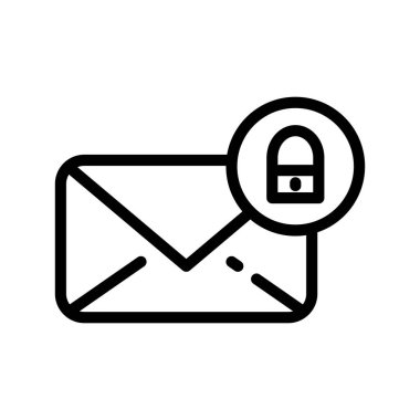 Posta simgesi. Web için resimli mesaj gönder. Çizgi vuruş vektörü ep10. Beyaz arka planda izole edilmiş basit bir logo sembolü. Özet simgesi 