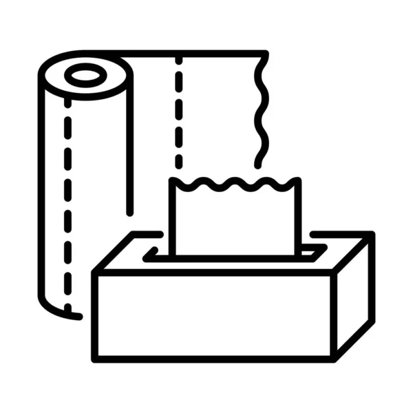 Ícone Papel Toalha Pictogramas Sanita Para Web Acidente Vascular Cerebral —  Vetores de Stock