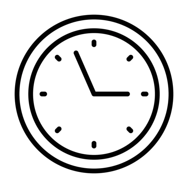 Icono Del Reloj Pictograma Tiempo Símbolo Plano Para Web Carrera — Archivo Imágenes Vectoriales