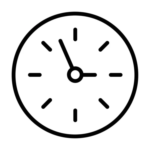 Icono Del Reloj Pictograma Tiempo Símbolo Plano Para Web Carrera — Vector de stock