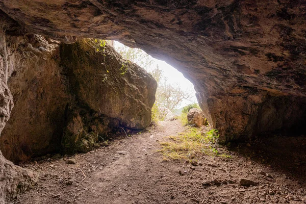 Formaciones Rocosas Dentro Una Cueva Concepto Espeleología Geología — Foto de Stock