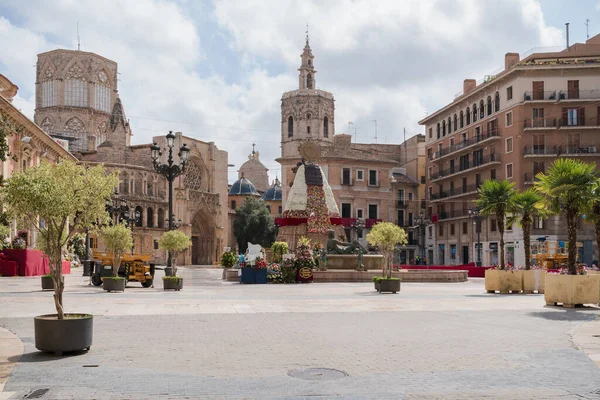 Valencia Spanya Eylül 2021 Fallas Kutlamaları Için Yerel Halk Placa — Stok fotoğraf
