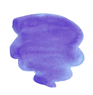 Mor suluboya fırça darbesi dekoru için soyut bir şekil. Sosyal ağlardaki simge ve avatarlar, kapaklar, gönderiler, ambalaj, tipografi, web siteleri için uygun.