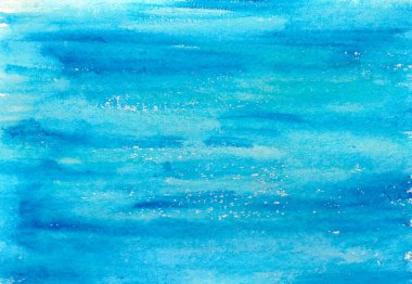 Koyu mavi suluboya arka plan. Soyut illüstrasyon. Davetiyeler, metinler, tipografi, sosyal ağlar, web siteleri, afişler için elverişli 