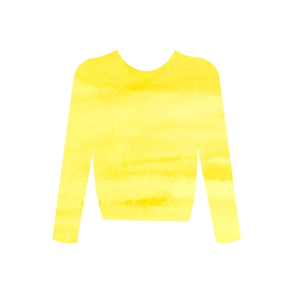 Das Bild Der Jacke Ist Gelb Aquarell Silhouette Geeignet Zum — Stockfoto