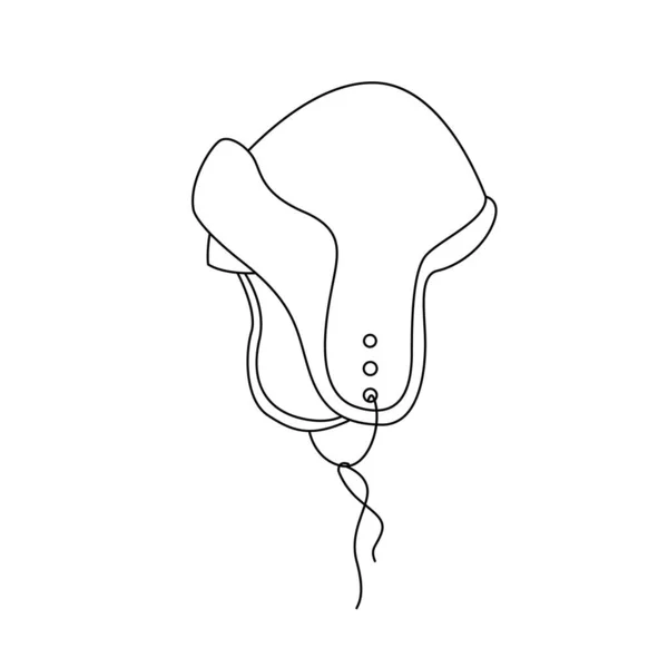 Interesante Estilo Sombrero Ilustración Del Esquema Vectorial Adecuado Para Uso — Vector de stock