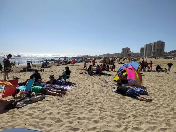 İnsanlar denizin önünde dinleniyor.