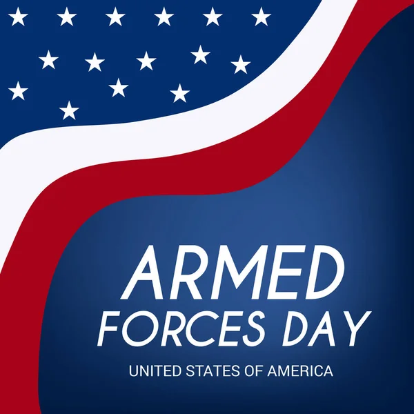 Vector Illustration Armed Forces Day — Stock Vector