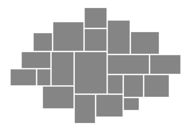 Kolaj sistemi. Ruh hali kurulu fotoğraf mozaiği. Fotomontaj vektör çizimi. Resim koleksiyonu tasarım şablonu. Vektör kolajı maketi