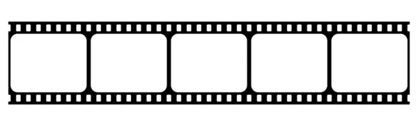 Bandă de film de cinema. Blank retro filmstrip. Conceptul de film de înregistrare video Vector — Vector de stoc