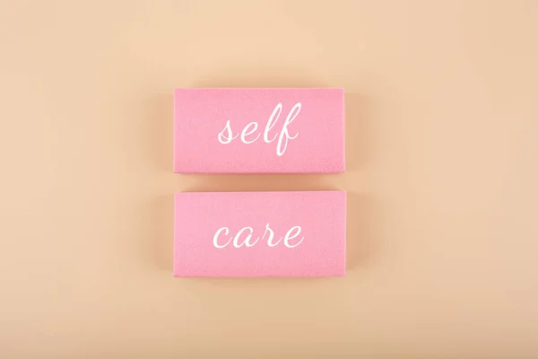 Self Care Mental Health Self Love Acceptance Concept Hand Written — Stock Photo, Image