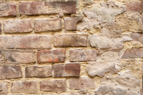 Mauer Mit Roten Ziegeln Alte Backsteinmauer Hintergrund Grunge Backstein Hintergrund — Stockfoto