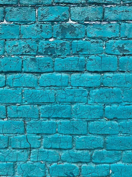 Wall Blue Bricks Old Brick Wall Background Grunge Brick Background — Stock Photo, Image